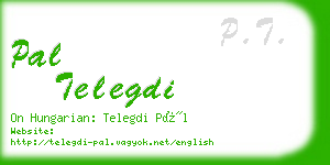 pal telegdi business card